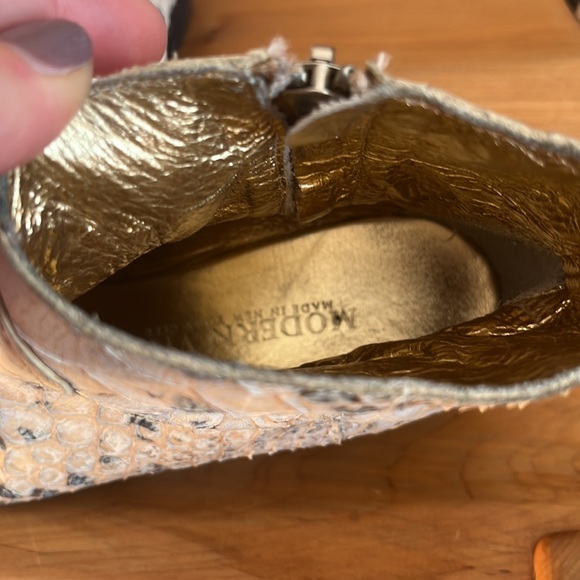 Modern Vice Palo Alto snakeskin booties 40 - Picture 4 of 6